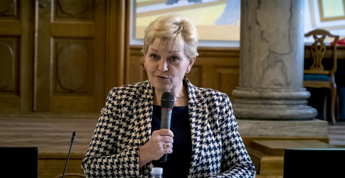 Tidligere minister Eva Kjer Hansen (V) mener ikke, at en rigid skelnen mellem dansk og tysk i grænselandet er holdbar. Tidligere minister Eva Kjer Hansen (V) mener ikke, at en rigid skelnen mellem dansk og tysk i grænselandet er holdbar.