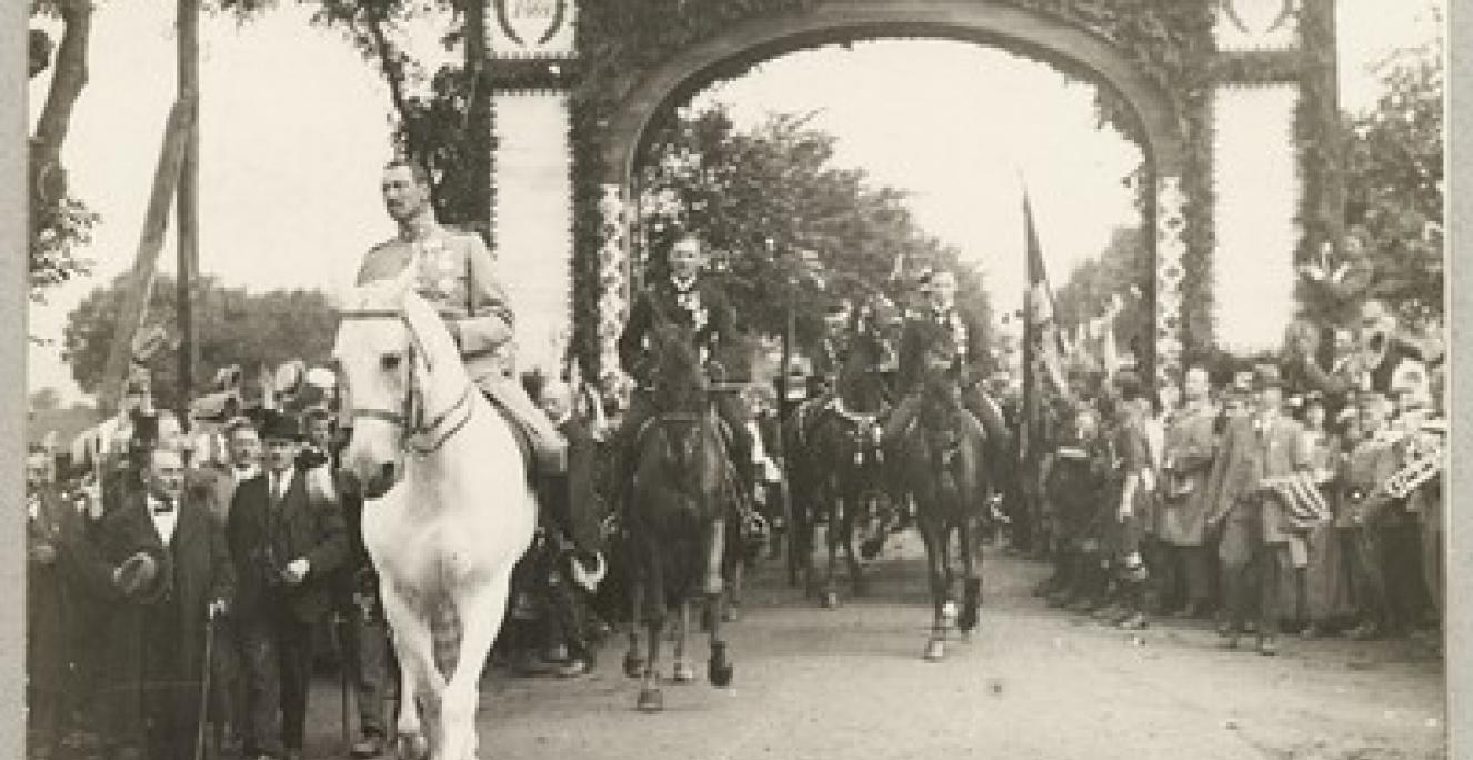 Chr X rider over grænsen 1920