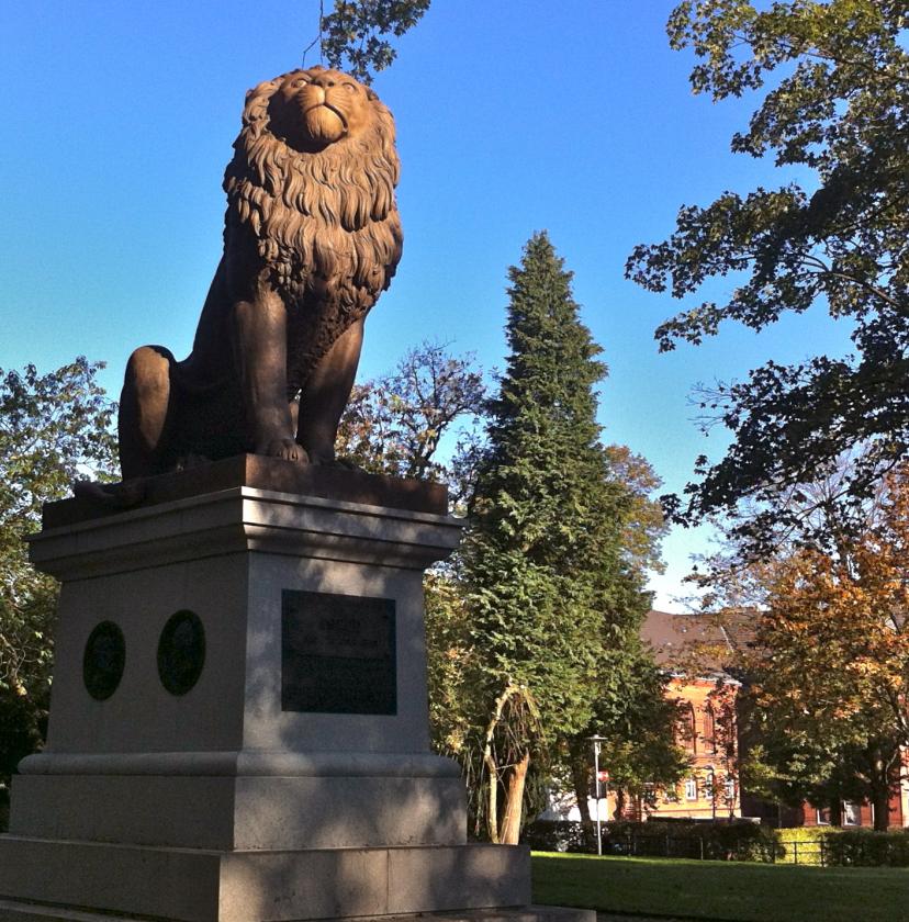 Istedløven vendte tilbage til sin oprindelige plads på den gamle kirkegård i Flensborg i 2011.